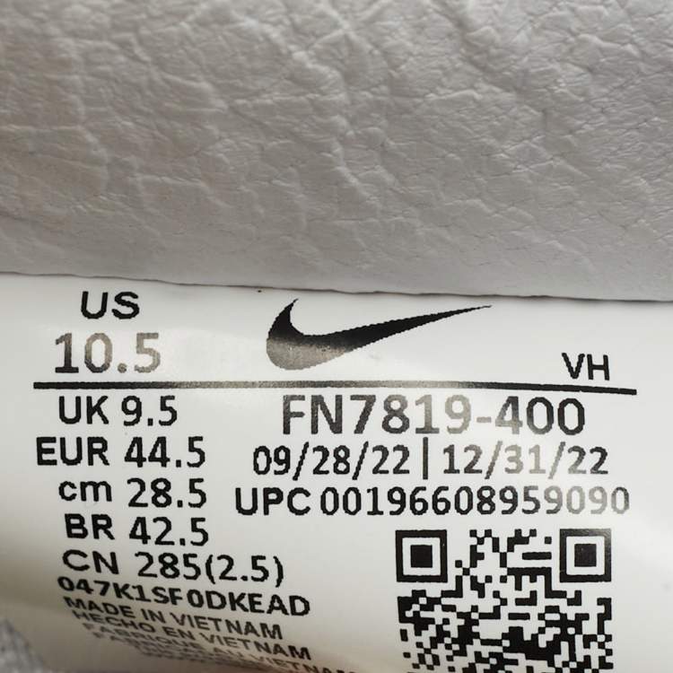 مملوكة مسبقًا Nike Multicolor Nubuck and Leather SB Dunk Low Born x Raised One Block At A Time Sneakers Size 44.5