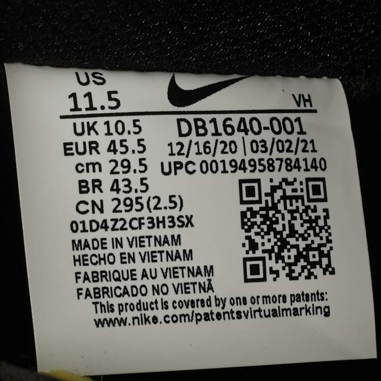 Pre Owned Nike SB Dunk Pro Reverse Goldenrod Size 45.5 Yellow/Black Nubuck Leather High Top Sneakers