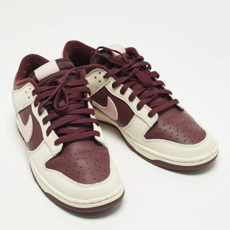Pre Owned Nike Dunk Retro PRM Valentine's Day Size 46 Multicolor Leather Low Top Sneakers