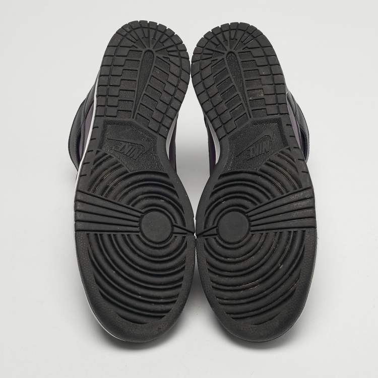 مملوكة مسبقًا Nike Dunk High Size 45 Purple/Black Leather High Top Sneakers