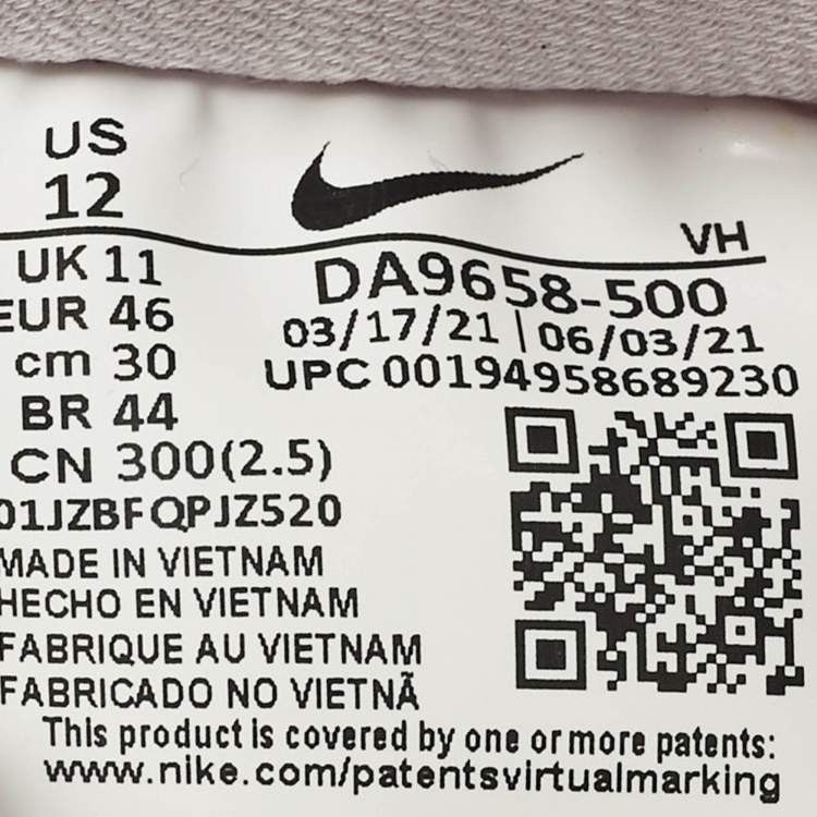 Pre Owned Nike SB Dunk Low Size 46 Purple/White Fabric and Nubuck Leather Lace Up Sneakers