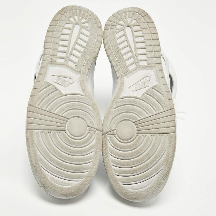 Pre Owned Nike Dunk High Size 45.5 Two Tone Leather High Top Sneakers