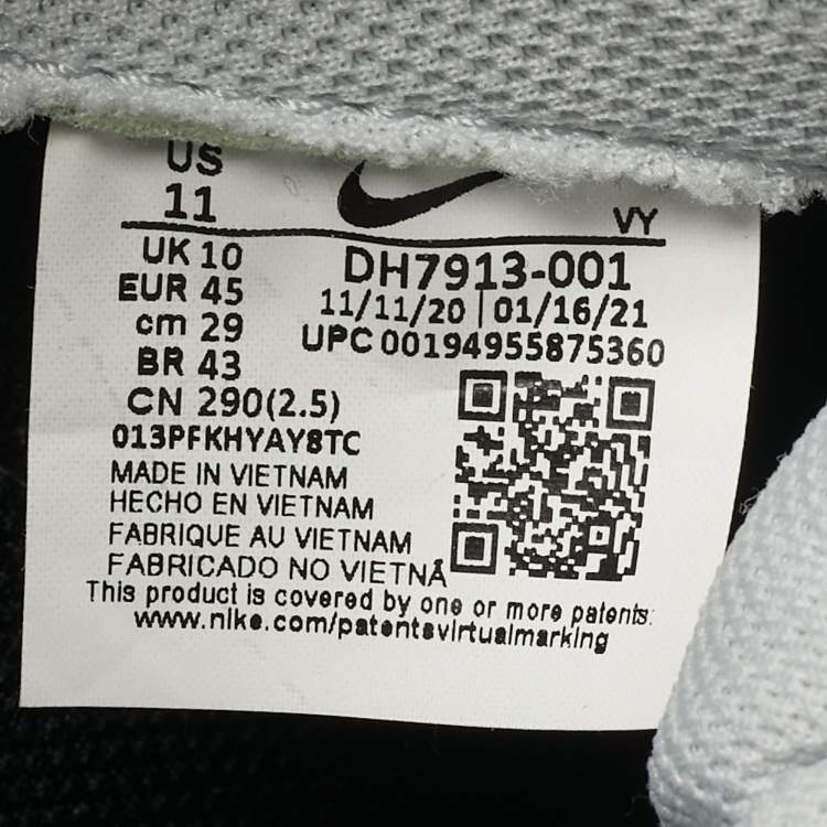 Pre Owned Nike Dunk Low Retro PRM Zebra Animal Pack Size 45 Multicolor Leather and Suede Sneakers