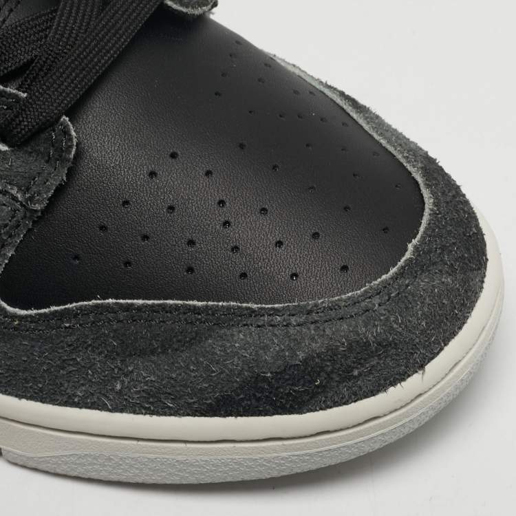 Pre Owned Nike Dunk Low Retro PRM Zebra Animal Pack Size 45 Multicolor Leather and Suede Sneakers