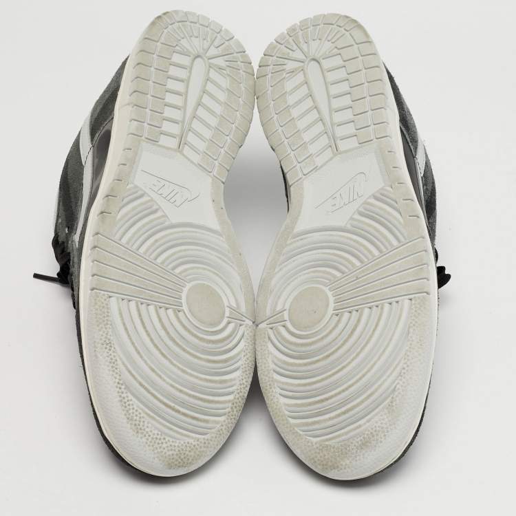 Pre Owned Nike Dunk Low Retro PRM Zebra Animal Pack Size 45 Multicolor Leather and Suede Sneakers