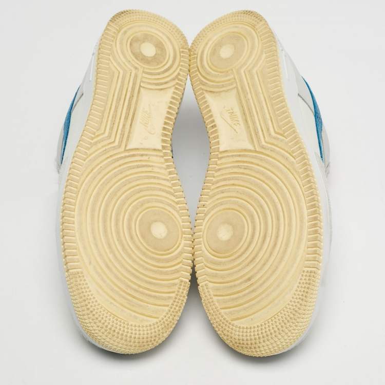 Pre Owned Nike Air Force 1 SP Undefeated 5 On It Dunk vs. AF1 Size 45 Multicolor Leather and Suede Low Top Sneakers 