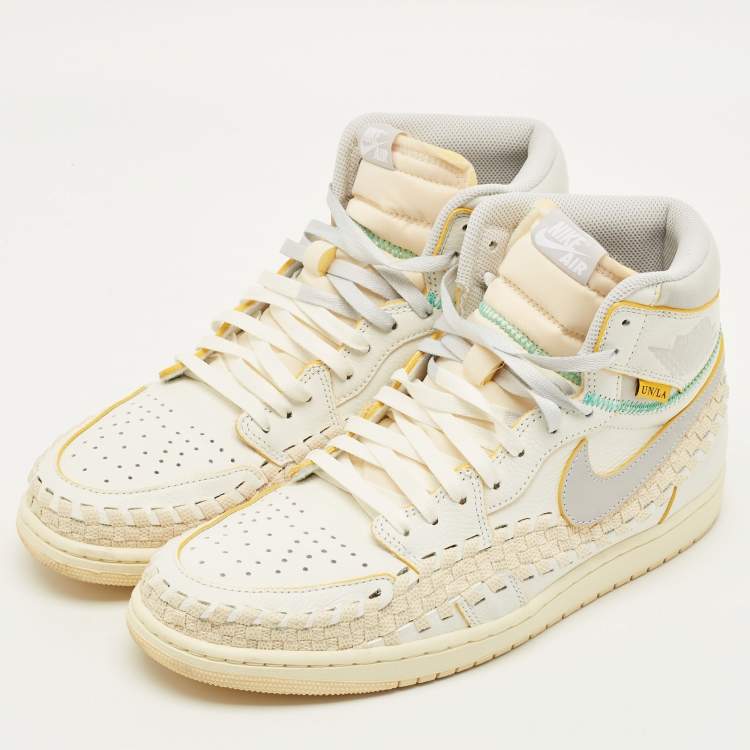 Pre Owned Air Jordans Jordan 1 Retro OG SP Union LA Bephies Beauty Supply Summer of ‘96 Size 45.5 Multicolor Leather High Top Sneakers