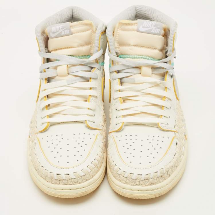 Pre Owned Air Jordans Jordan 1 Retro OG SP Union LA Bephies Beauty Supply Summer of ‘96 Size 45.5 Multicolor Leather High Top Sneakers