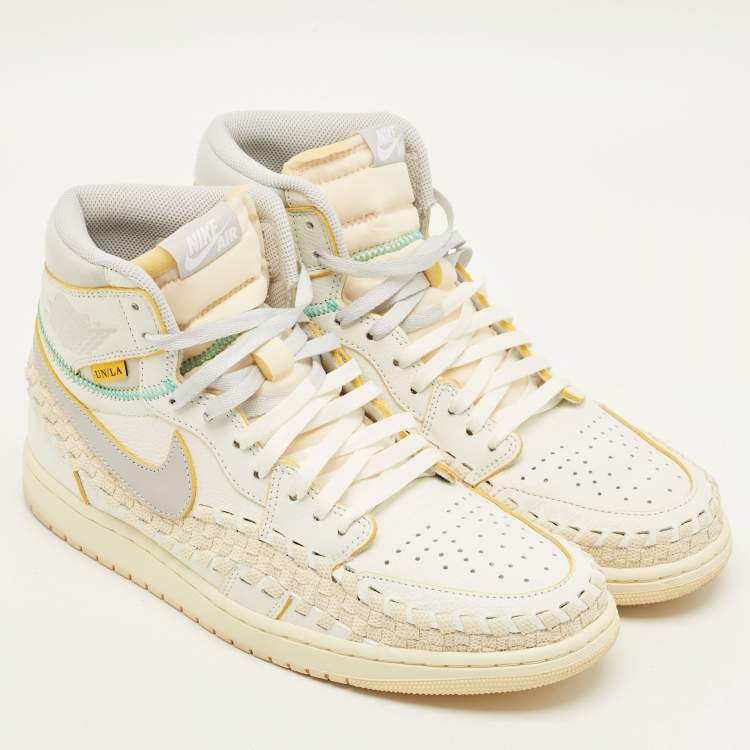 Pre Owned Air Jordans Jordan 1 Retro OG SP Union LA Bephies Beauty Supply Summer of ‘96 Size 45.5 Multicolor Leather High Top Sneakers