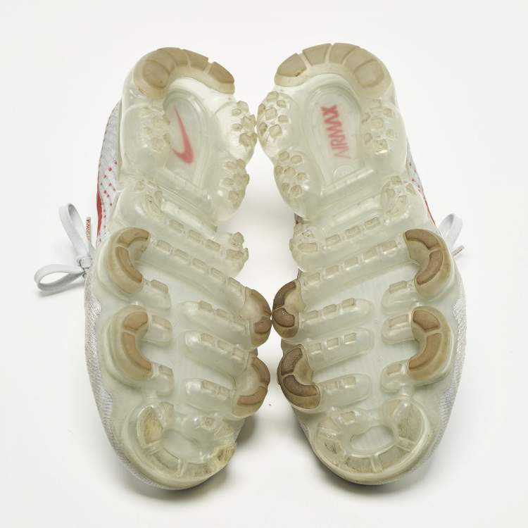 Pre Owned Nike Air VaporMax OG Size 44 Grey Knit Fabric Lace Up Sneakers