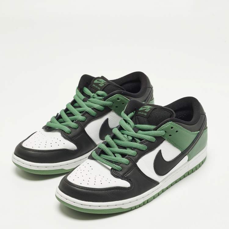 Pre Owned Nike SB Dunk Low Size 45 Tricolor Leather Lace Up Sneakers