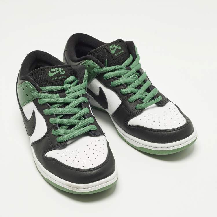 Pre Owned Nike SB Dunk Low Size 45 Tricolor Leather Lace Up Sneakers