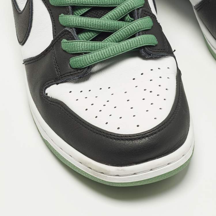 Pre Owned Nike SB Dunk Low Size 45 Tricolor Leather Lace Up Sneakers