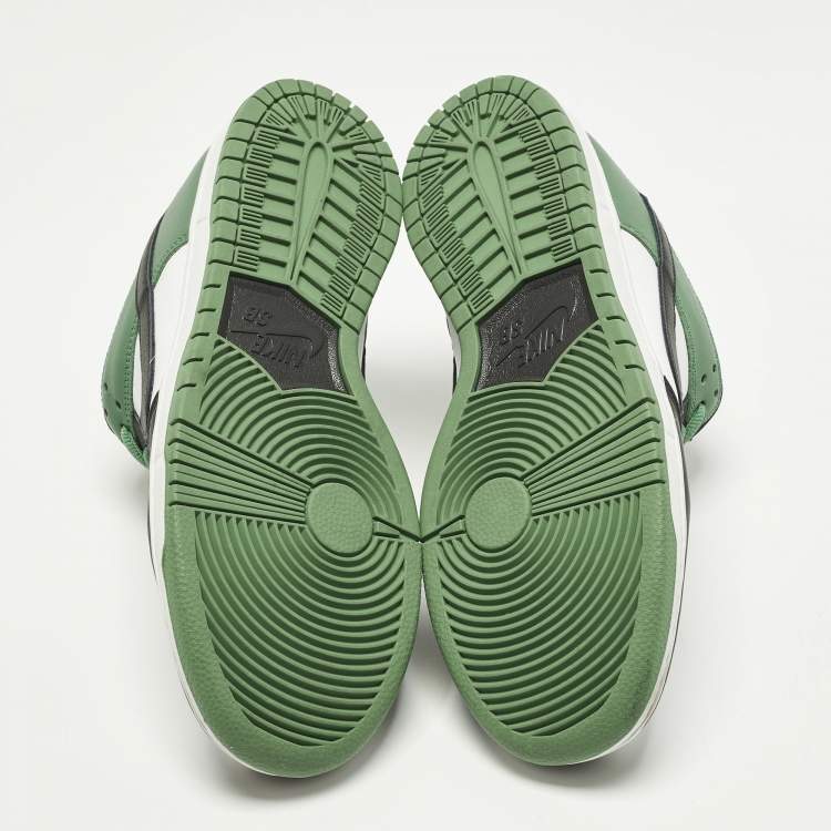 Pre Owned Nike SB Dunk Low Size 45 Tricolor Leather Lace Up Sneakers