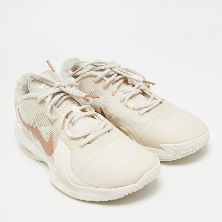 Pre Owned Nike Air Max 1 Size 42.5 Beige Mesh and Net Impact 4 Phantom Lace Up Sneakers