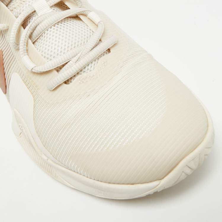 Pre Owned Nike Air Max 1 Size 42.5 Beige Mesh and Net Impact 4 Phantom Lace Up Sneakers