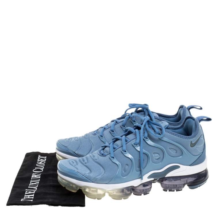 Nike Light Blue Neoprene Fabric Air Vapormax Plus Sneakers Size 43 ...