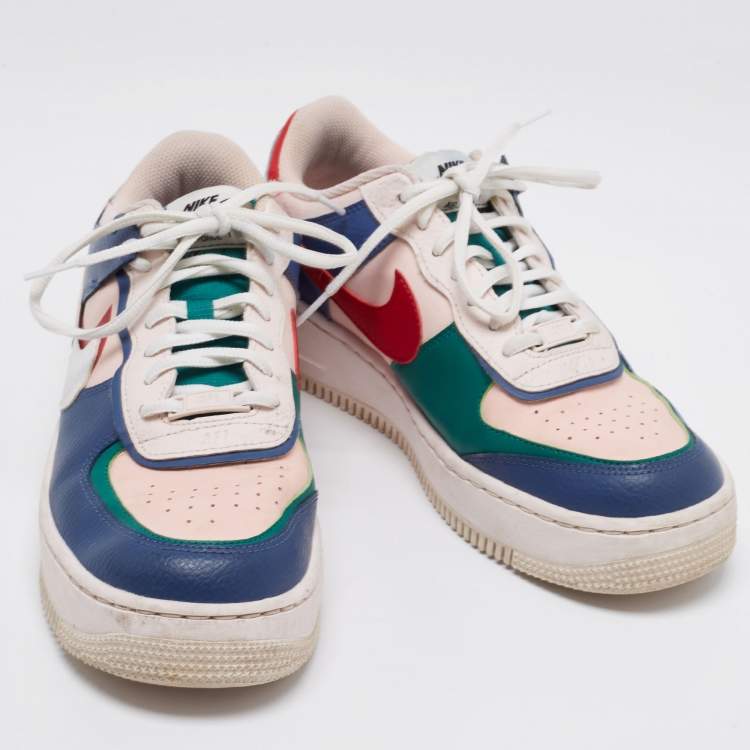 Pre Owned Nike Air Force 1 Shadow 'Mystic Multicolor Leather Low Top Sneakers Size 41