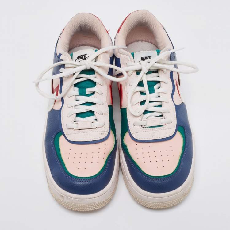 Pre Owned Nike Air Force 1 Shadow 'Mystic Multicolor Leather Low Top Sneakers Size 41