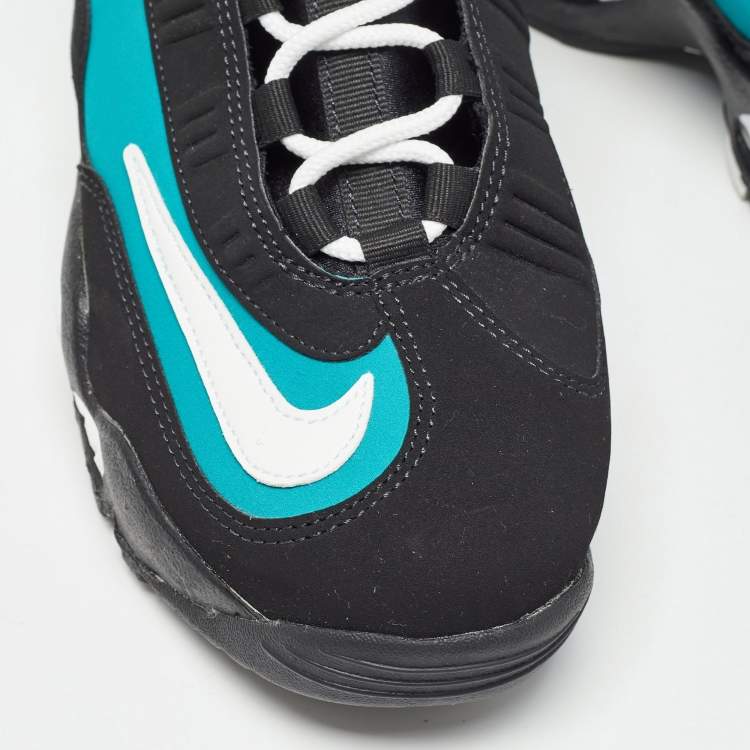 Pre Owned Nike Air Black/Green Nubuck Griffey Max 1 Sneakers Size 42.5