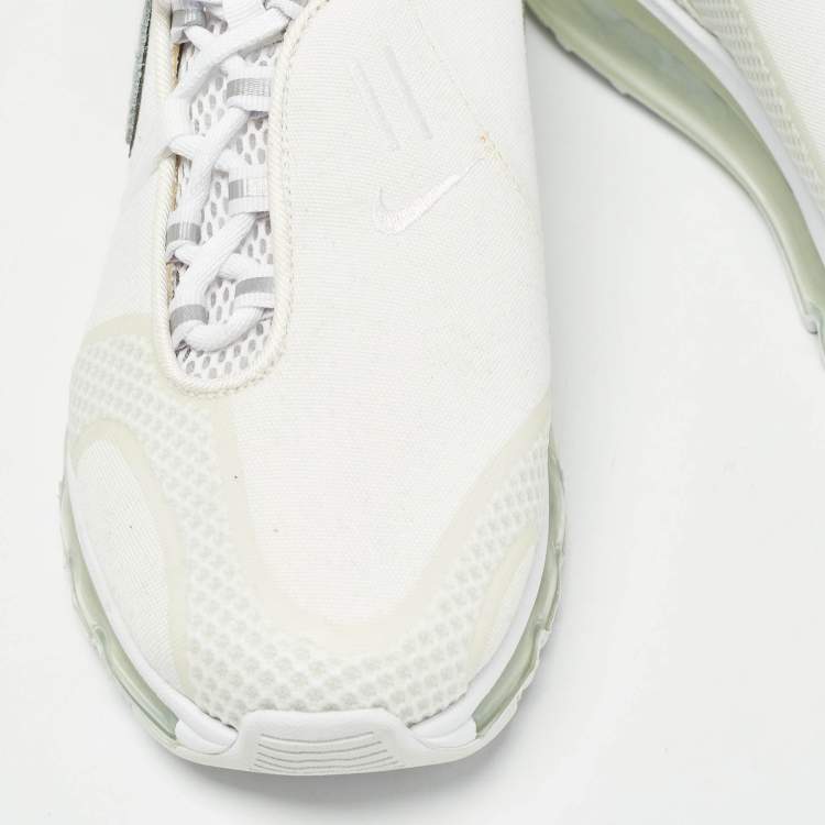 Pre Owned Nike Air White Canvas Max 360 Hi Kim Jones Sneakers Size 42.5