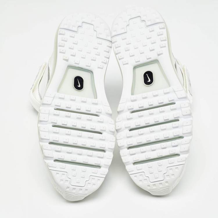Pre Owned Nike Air White Canvas Max 360 Hi Kim Jones Sneakers Size 42.5