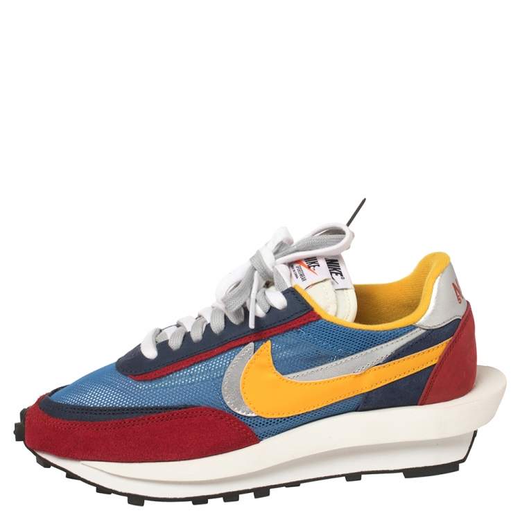 Nike x Sacai Multicolor Mesh And Suede Vaporwaffle Low Top