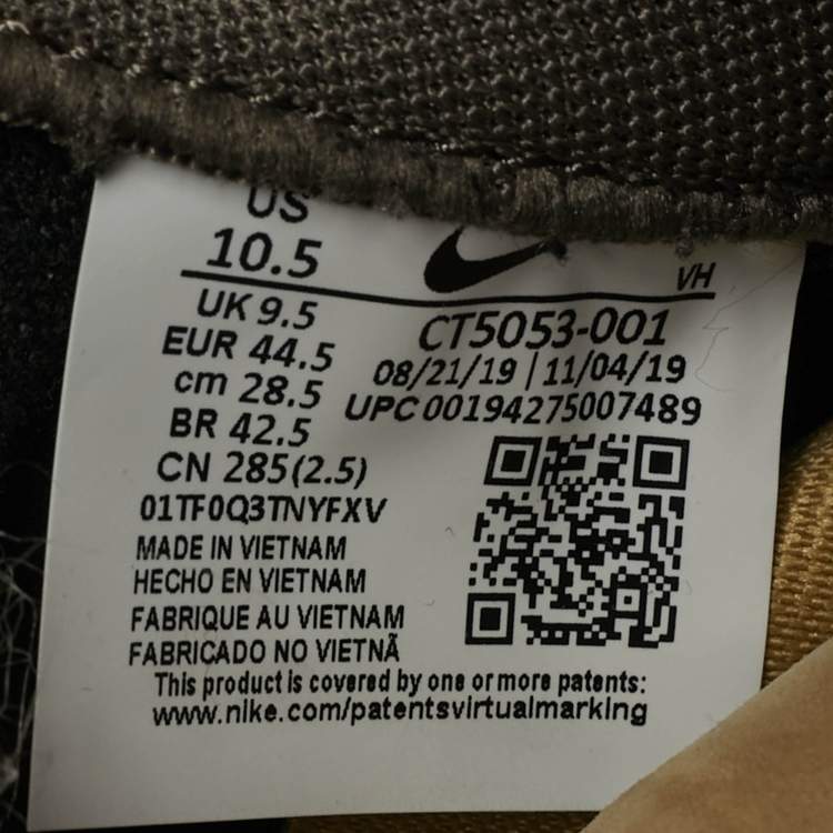 Pre Owned Nike x Sacai Multicolor Canvas and Denim Scott SB Dunk Low Top Sneakers Size 44.5