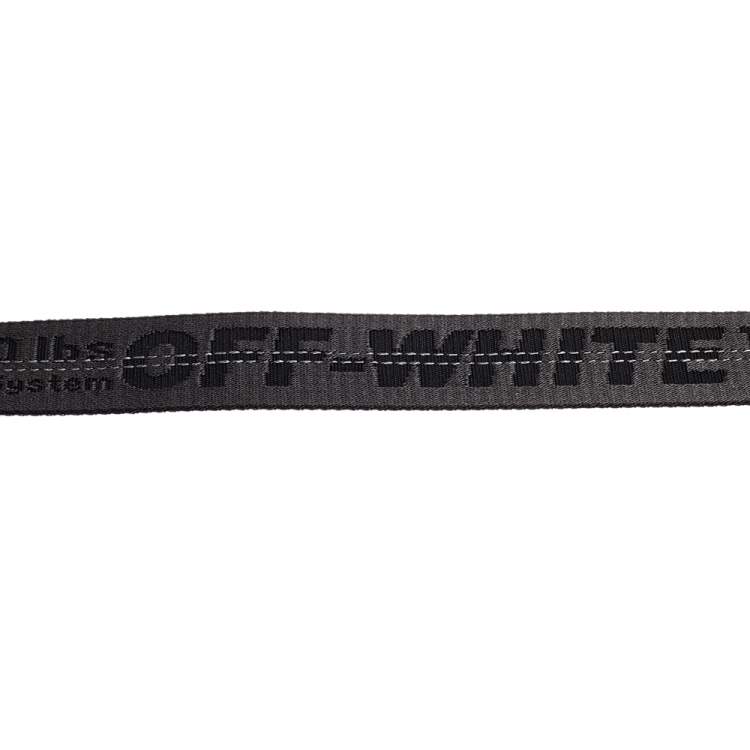 Pre Owned Off-White Black Nylon Classic Industrial Belt 200CM