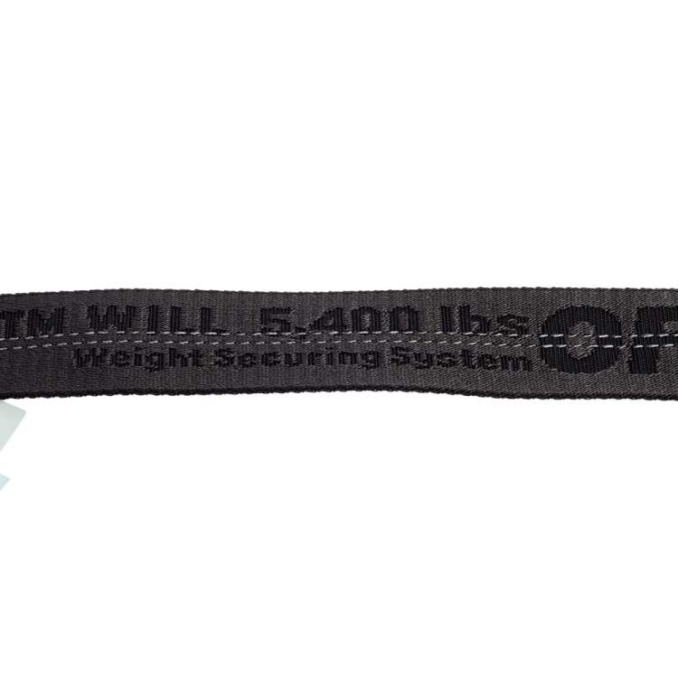 Pre Owned Off-White Black Nylon Classic Industrial Belt 200CM