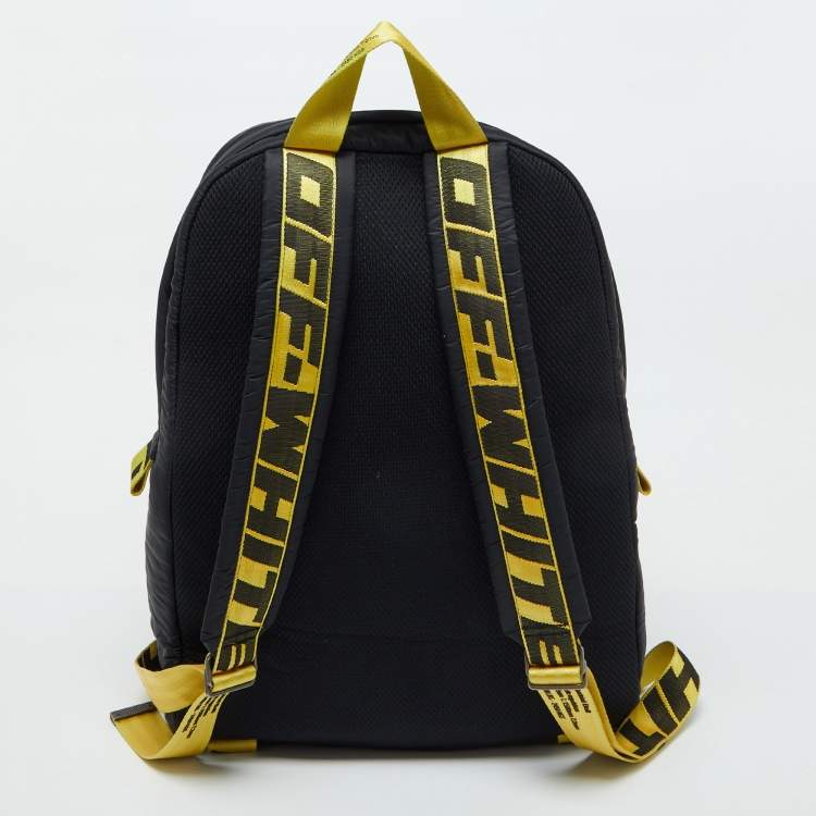 Pre Owned Off-White Black Nylon Industrial Puffy Backpack
