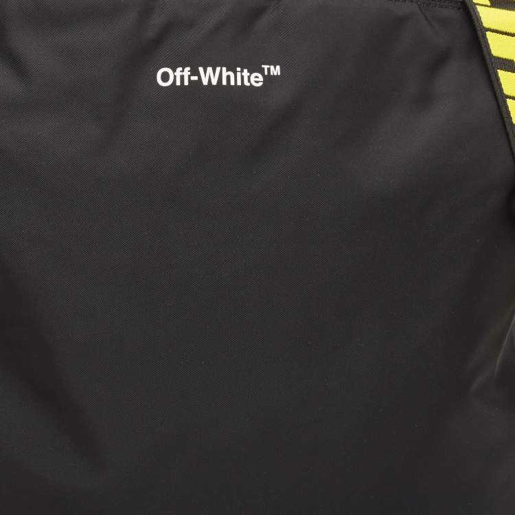 Pre Owned Off-White Black Nylon Hard Core Tote