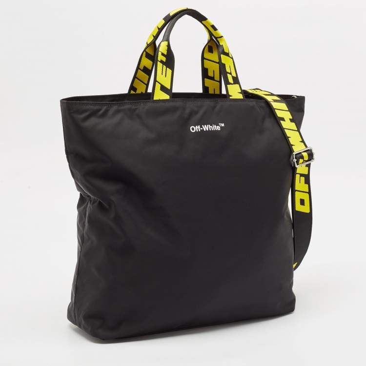 Pre Owned Off-White Black Nylon Hard Core Tote