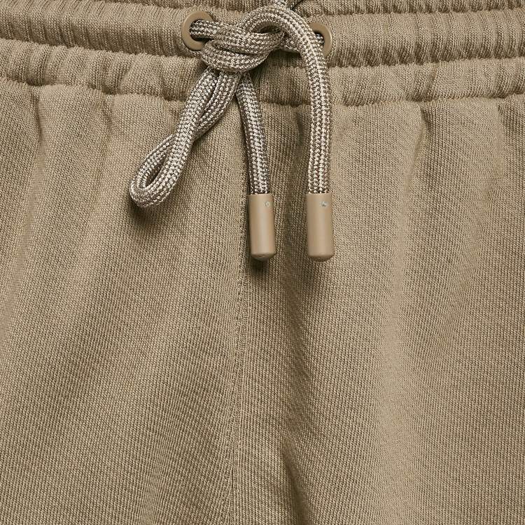 Pre Owned Off-White Khaki Green Cotton Knit Shorts S