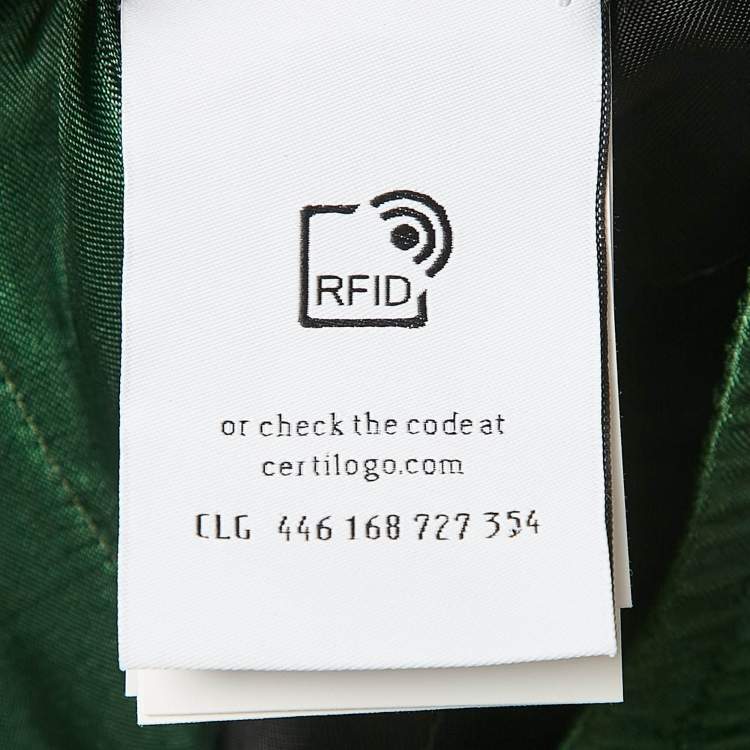 Pre Owned Off-White Green Bandana Print Satin Bermuda Shorts M