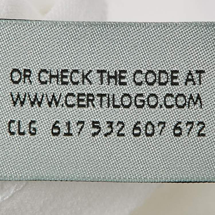 Pre Owned Off-White White Printed Cotton Knit Crew Neck T-Shirt XS