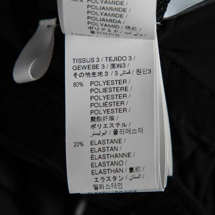 Pre Owned Off-White Black Synthetic Running Shorts M