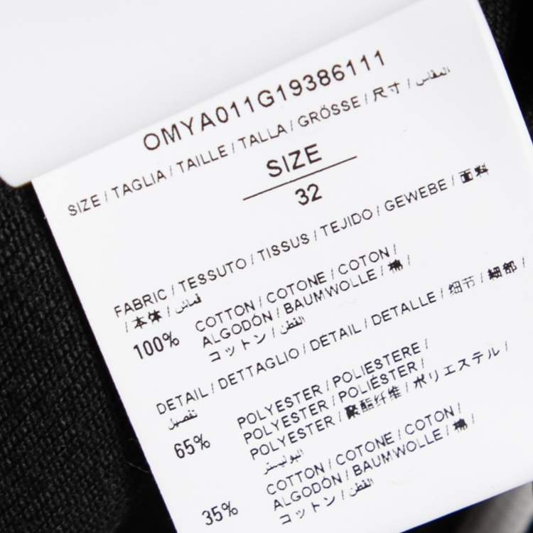 Pre Owned Off-White Black Denim Arrow Printed Jeans M