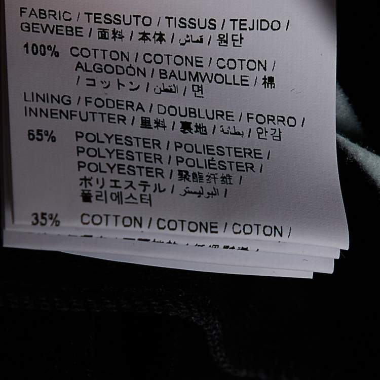 Pre Owned Off-White Black Denim Logo Detail Slim Fit Jeans S/Waist 31"