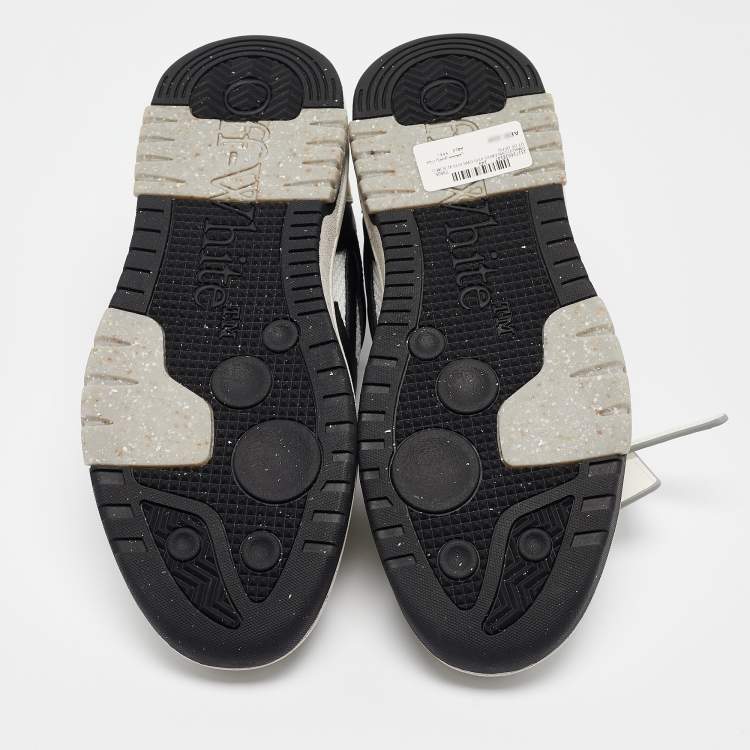 Pre Owned Off-White Multicolor Leather and Mesh Out Of Office Sneakers Size 42