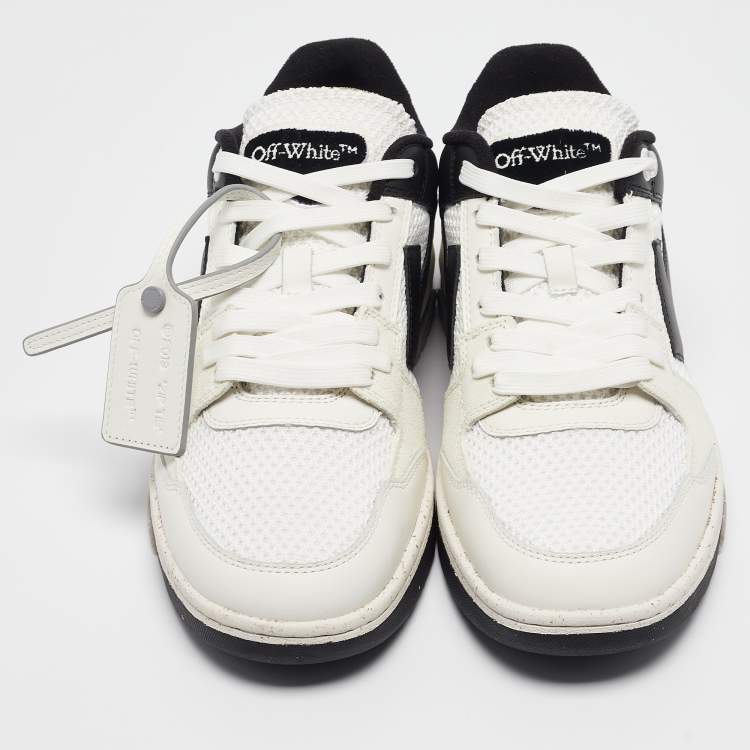 Pre Owned Off-White Multicolor Leather and Mesh Out Of Office Sneakers Size 42
