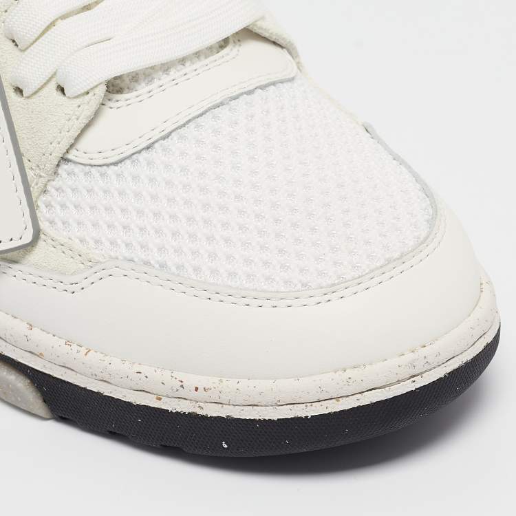 Pre Owned Off-White Multicolor Leather and Mesh Out Of Office Sneakers Size 42