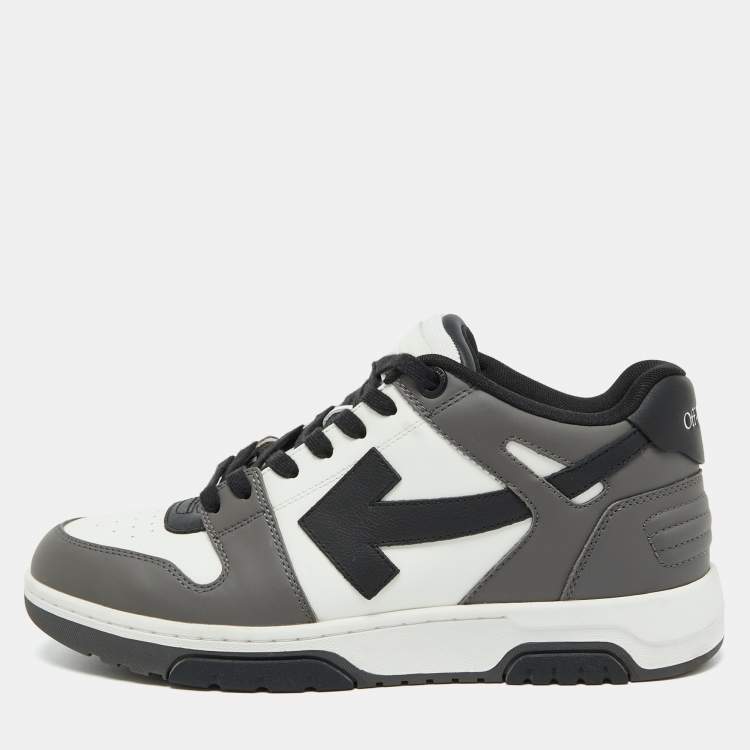 Pre Owned Off-White Tri-Color Leather Out Of Office Sneakers Size 44