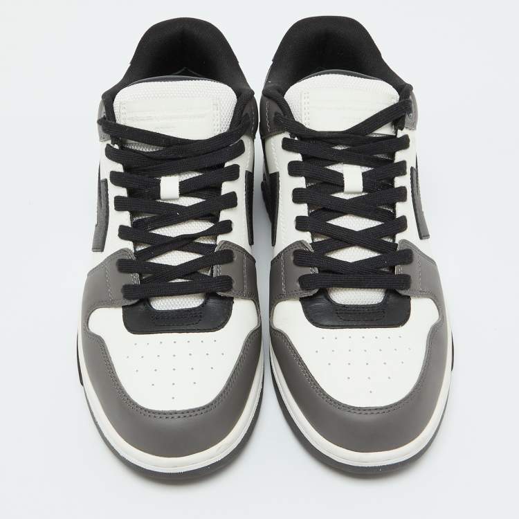 Pre Owned Off-White Tri-Color Leather Out Of Office Sneakers Size 44