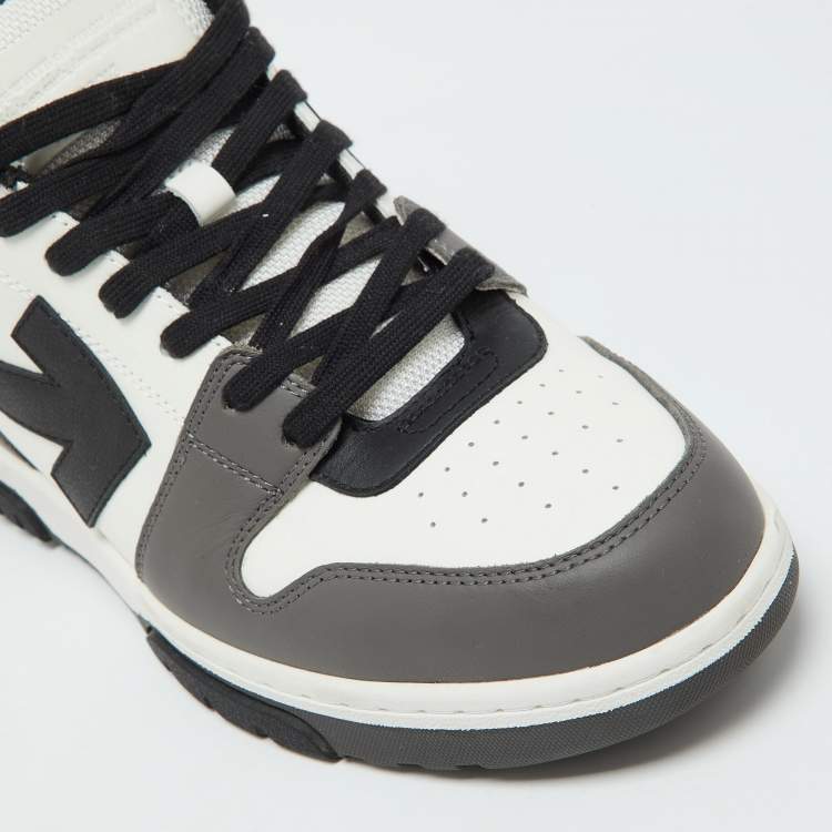 Pre Owned Off-White Tri-Color Leather Out Of Office Sneakers Size 44
