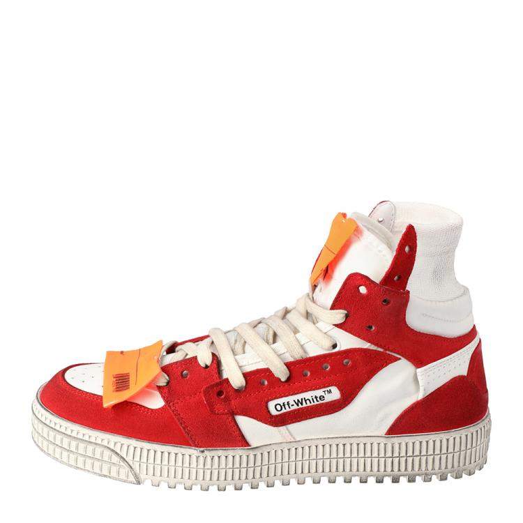 red off court sneakers