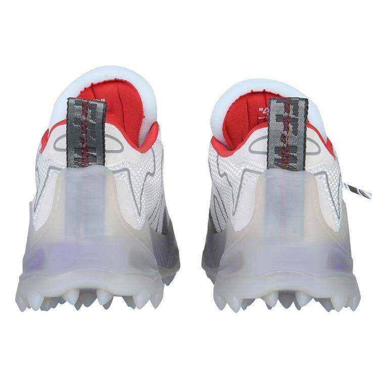 Pre Owned Off-White White/Multicolor Leather/Suede Trim Odsy Chunky Sneakers IT  41