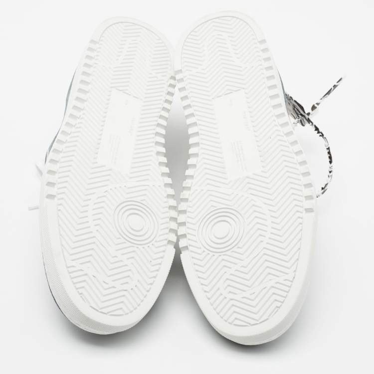 Pre Owned Off-White Grey Suede Lace Up Sneakers Size 42