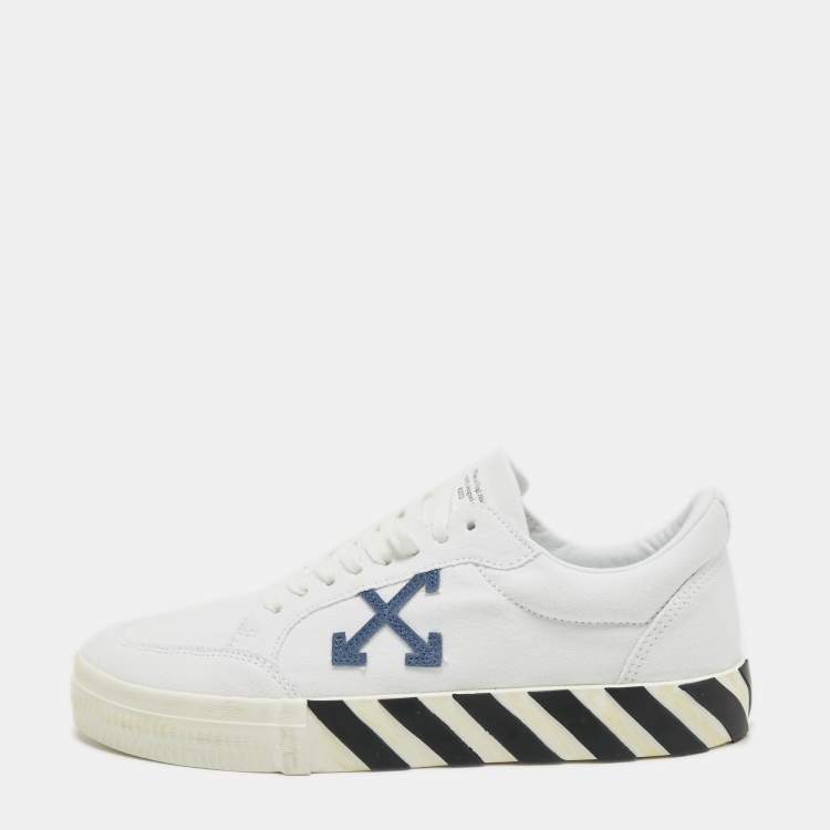 Pre Owned Off-White White Canvas Oversized Sneakers Size 41
