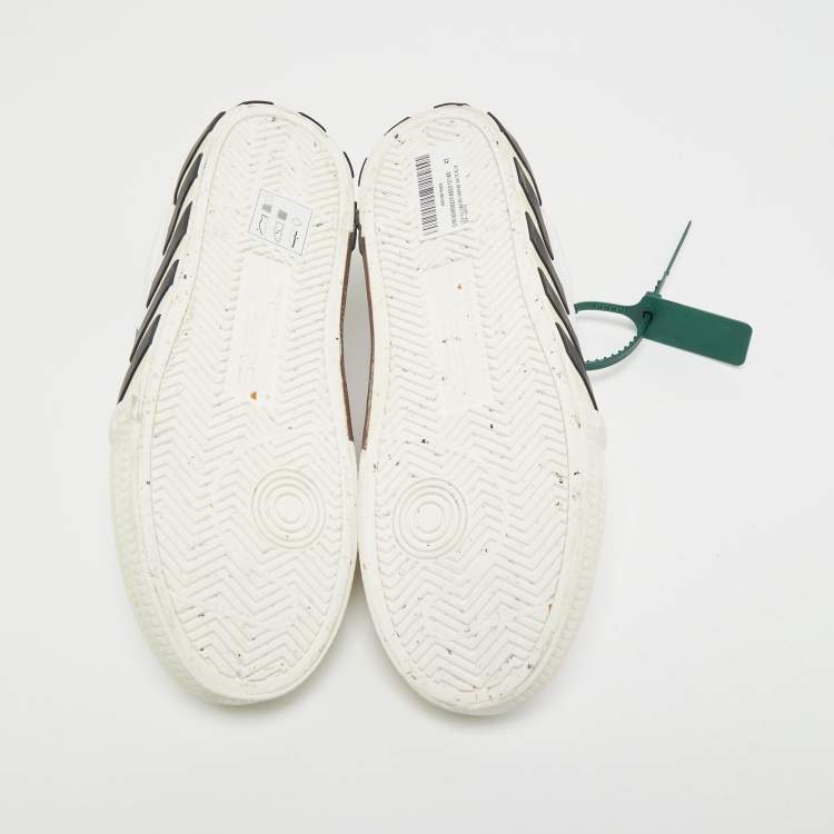 Pre Owned Off-White White Canvas Oversized Sneakers Size 41
